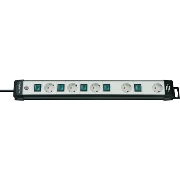 Brennenstuhl Premium Line Technics, grenuttag, 5xCEE 7/4, 1xCEE 7/7, s
