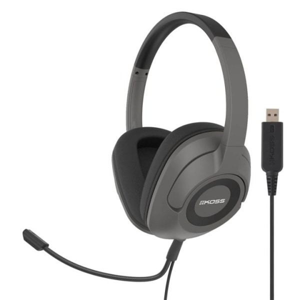KOSS Kuuloke SB42 USB Over-Ear Mic Remote Musta