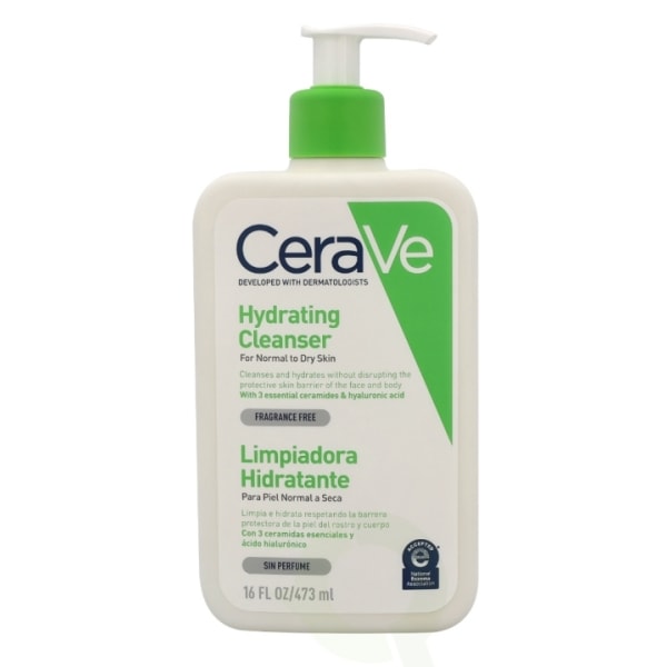 Cerave Hydrating Cleanser w/Pump 473 ml For Normal To Dry Skin
