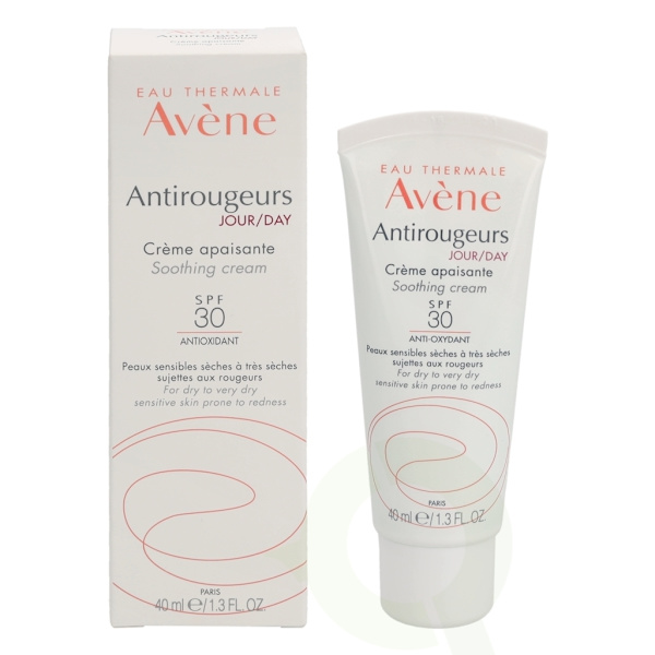 Avene Antirougeurs Soothing Emulsion Day Anti-Oxidant SPF30 40 ml Normal To Combination/For Dry To Very Dry Sensitive Skin