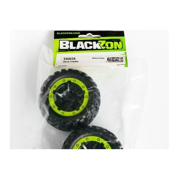 BLACKZON Slyder MT Hjul/Dæk Samlet (Sort/Grøn)