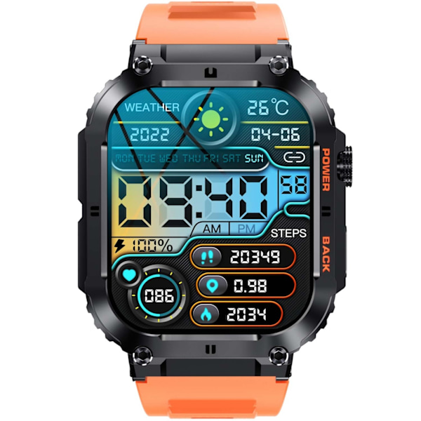 Denver SWC-191O Bluetooth SmartWatch with heartrate, blood pressure and blood oxygen sensor & call function