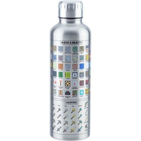 Paladone Minecraft Metal Water Bottle -metallinen juomapullo