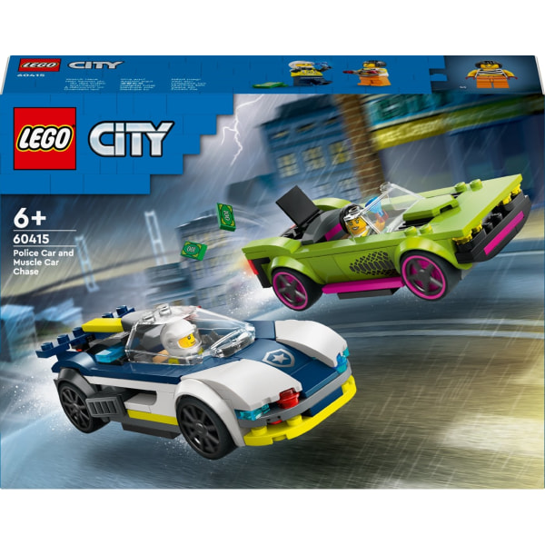 LEGO City Police 60415  - Poliisiauto ja muskeliauton takaa-ajo