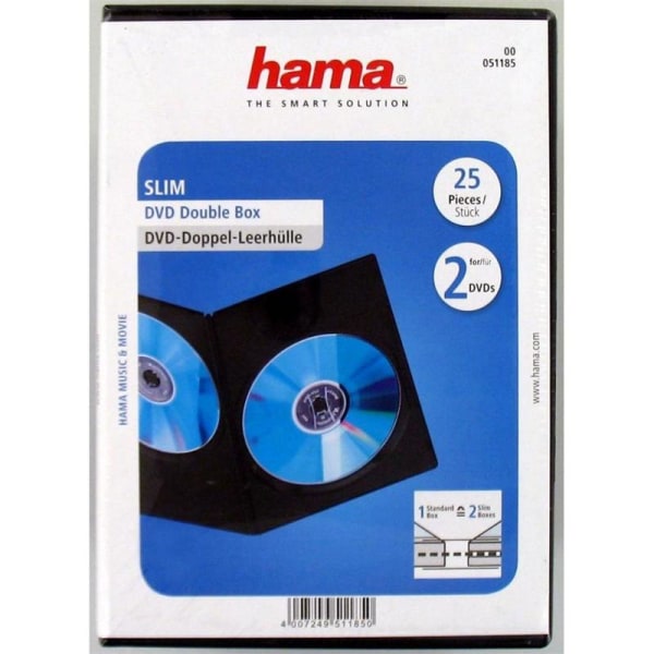 Hama DVD SLIM DO-BOX BL. 25 P