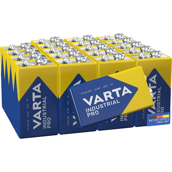 Varta 6LR61/6LP3146/9 V Block (4022) batteri, 20 stk. æske alkaline mangan batteri, 9 V