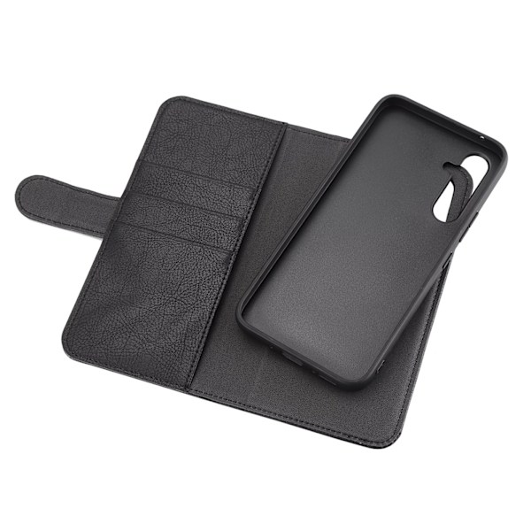 Essentials Samsung Galaxy A54 5G PU wallet, detachable, black Svart
