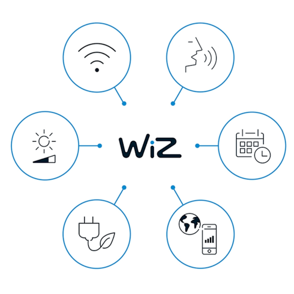 WiZ WiFi Smart Elpas Vägglampa Färg + Varm-kallvit 230V