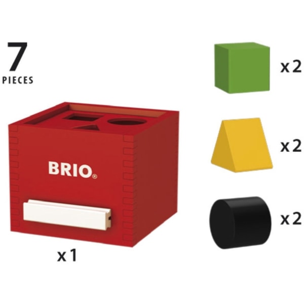 Brio 30148 - Palikkalaatikko, punainen