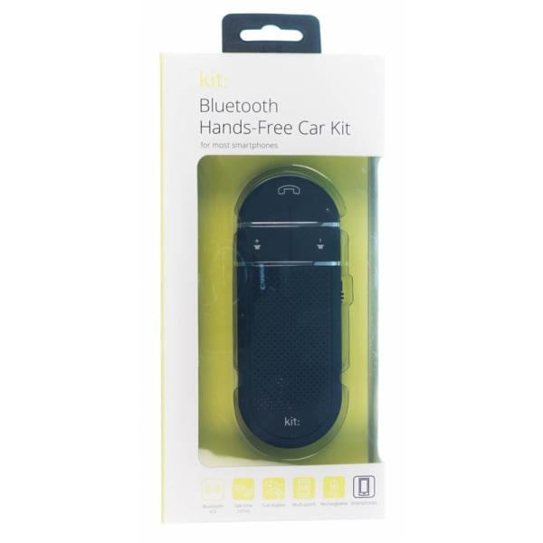 KIT Bil Håndfri Bluetooth til Solskærmen Sort