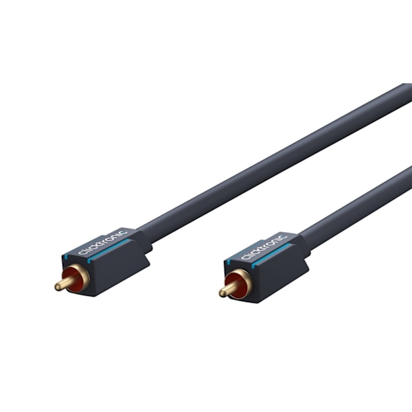 ClickTronic RCA-kabel, mono Premiumkabel | 1x cinch plug  1x cinch plug | 3,0 m | OFC innerledare