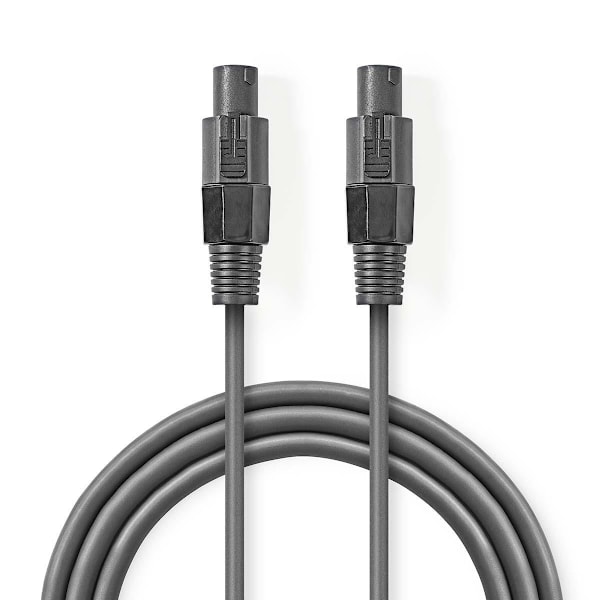 Nedis Högtalarkabel | 48 x 0.20 mm | Koppar | 10.0 m | Rund | PVC | Mörkgrå | Presentbox