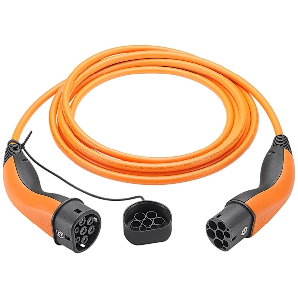 LAPP MOBILITY Latauskaapeli tyyppi 2, enintään 11 kW, 5 m, oranssi (5555934025) 20 A, 3-vaiheinen, hybridi- ja sähköautojen lataamiseen tyyppi 2 -liit