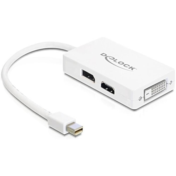 DeLOCK Mini DisplayPort til DVI-I Single Link/HDMI/DisplayPort adapter