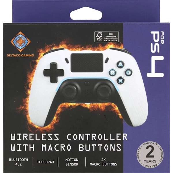 PS4/PC/Android/iOS-controller, hvid