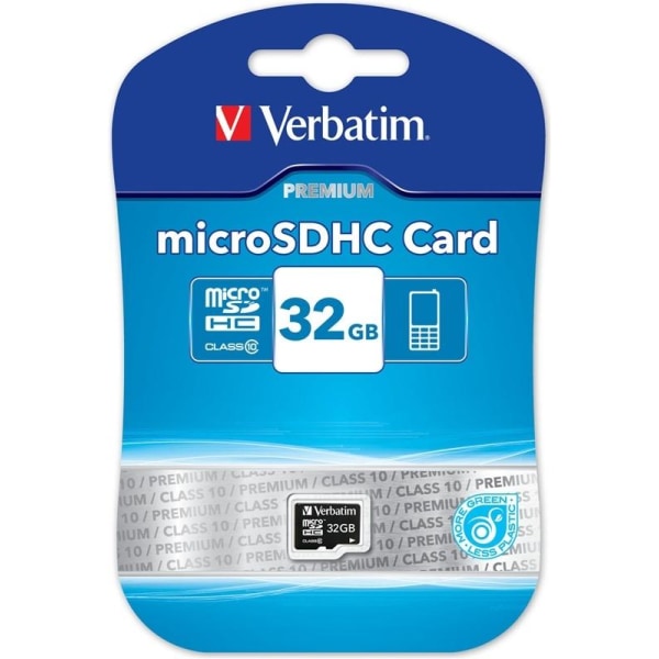 Verbatim memorykort, microSDHC, <b>32GB</b>, micro Secure Digital High