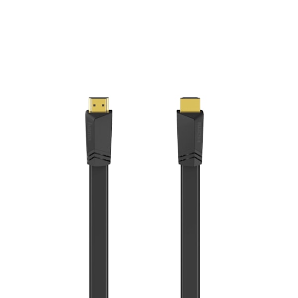 Hama HDMI-kaapeli Ethernet Litteä Musta 3m