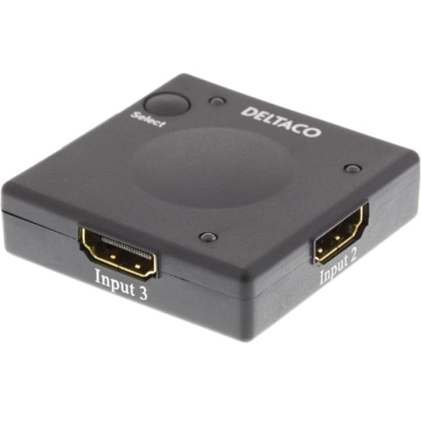Deltaco Automatic HDMI switch, 1080p, 3D, black