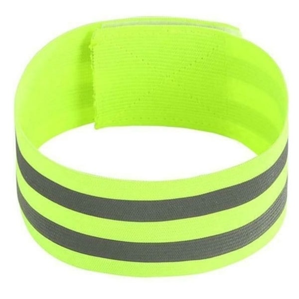 Reflexband 35x5 cm för ankel eller arm, Gul