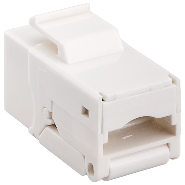 Goobay Keystone-modul RJ45 CAT 6, UTP, 250 MHz 16,2 mm bred, klämlist för IDC-montering (verktygsfri), snap-in-system