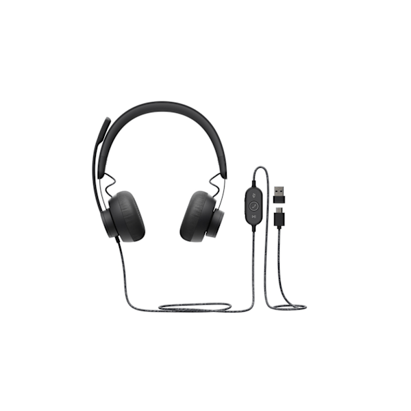 Logitech Zone Wired UC Headset Headband USB Type-C Musta