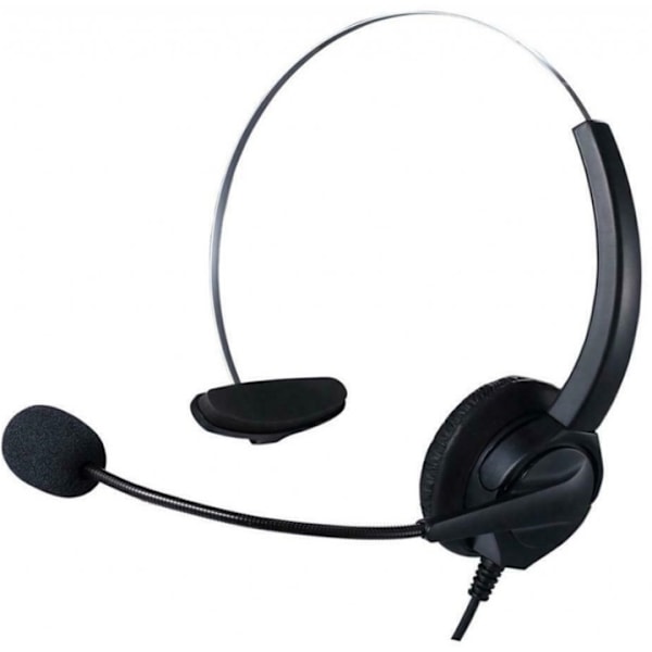 Call Center-kuulokkeet kaukosäätimellä, USB, Musta