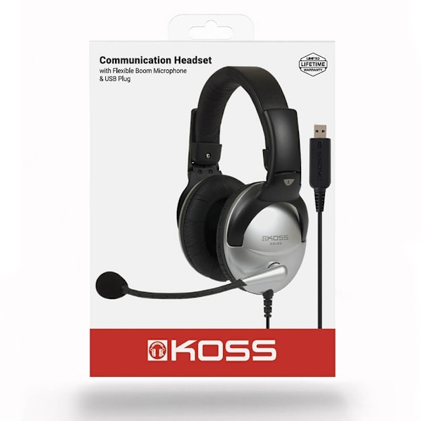 Koss Headset SB45 USB On-Ear Silver/Svart