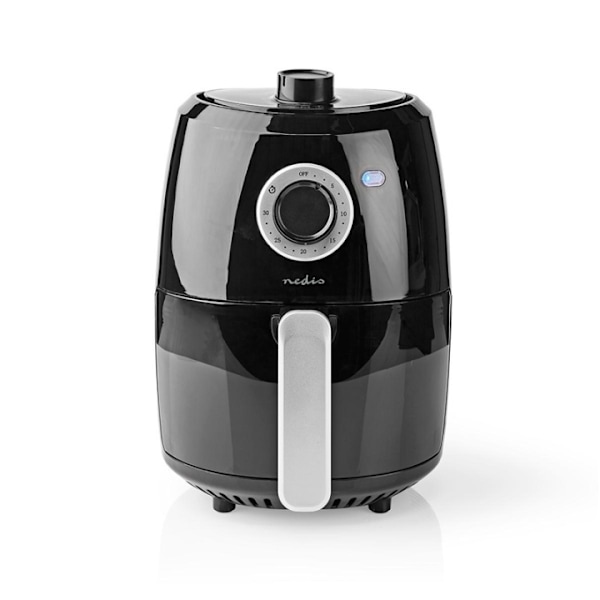 Nedis Hot Air Fryer | 2.4 l | Timer: 30 min | Analog | Aluminium / Sort Aluminium, Sort