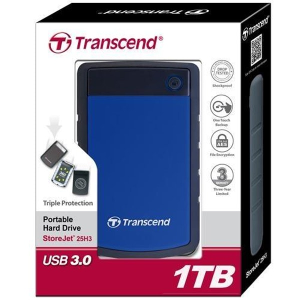 Transcend HDD StoreJet 2.5"   1TB USB3