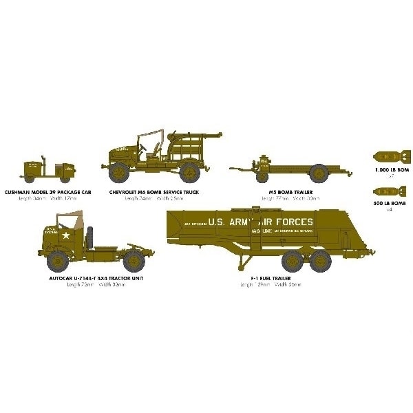 Airfix USAAF 8TH Airforce Bomber Resupply Set