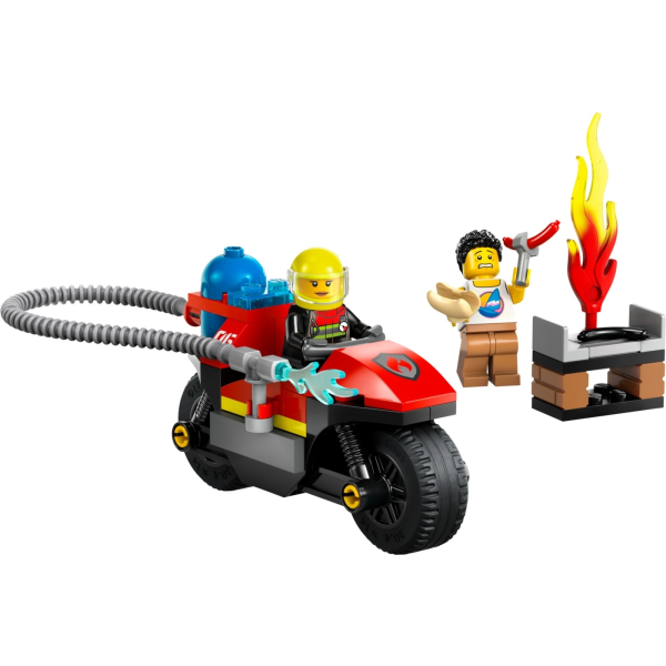 LEGO City Fire 60410  - Palokunnan pelastusmoottoripyörä