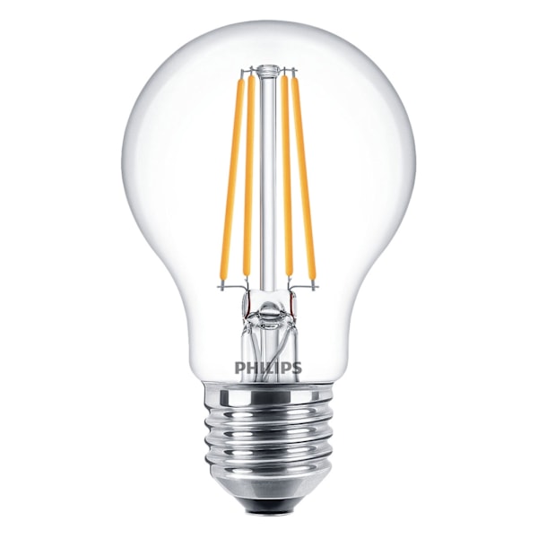 Philips 3-pack LED E27 Normal Klar 60W 806lm