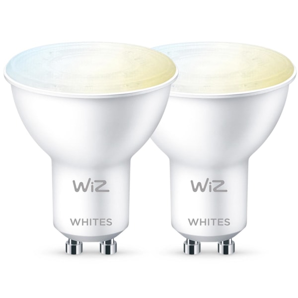 WiZ 2-pack WiFi Smart LED GU10 50W Varm-kallvit