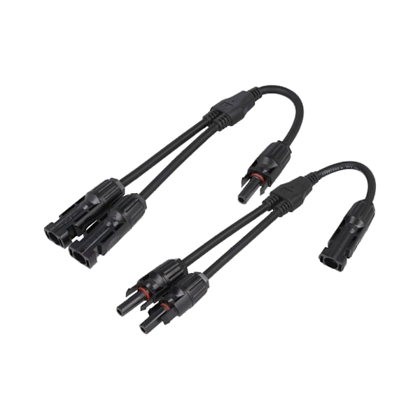Solcellsanslutning MC4, Y-adapter 2 till 1