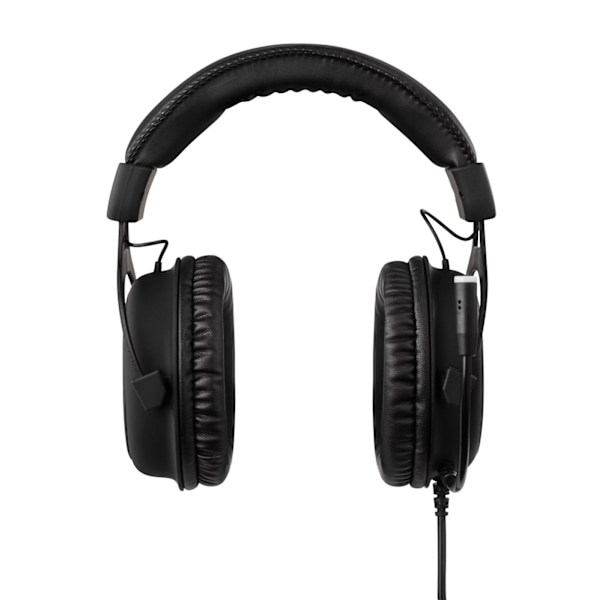 DELTACO GAMING Stereoheadset för gaming, 57mm element, LED-belysning, svart