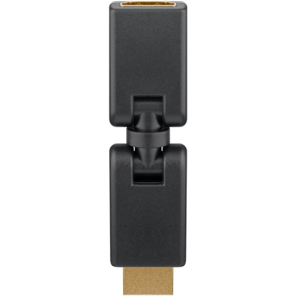 Goobay HDMI™-sovitin 360°, kullattu (4K @ 60 Hz) HDMI™-liitäntä