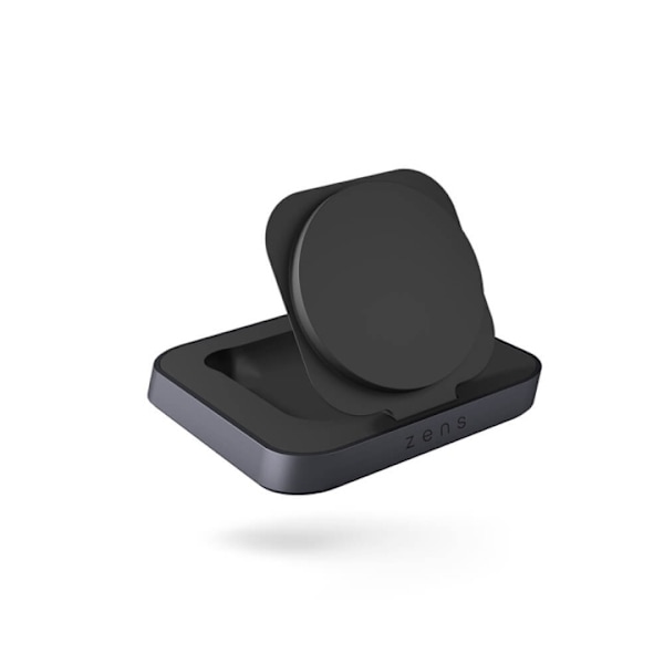ZENS Magnetisk Natbordslader Qi 15W Apple Hurtigopladning Sort