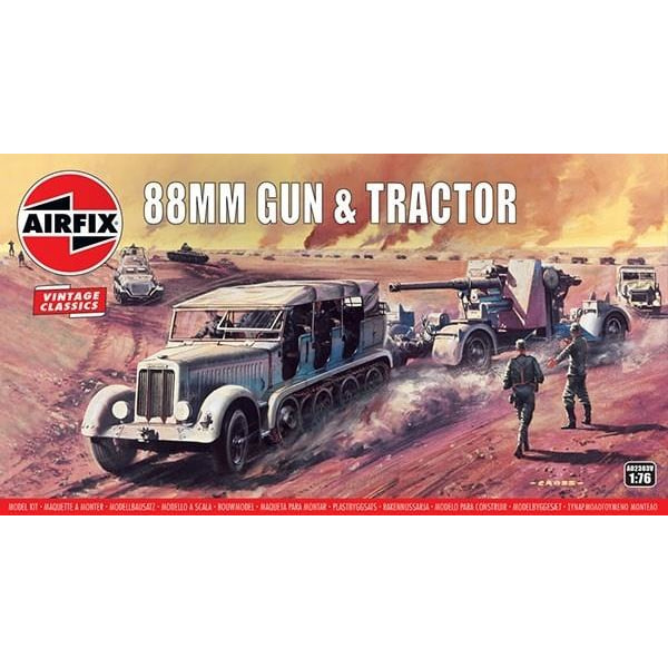 Airfix 88mm Flak Gun & Tractor