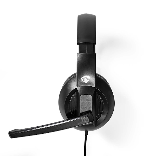 Nedis PC headset | Over-Ear | Stereo | USB Type-A / USB Type-C™ | Vikbara Mikrofon | Svart