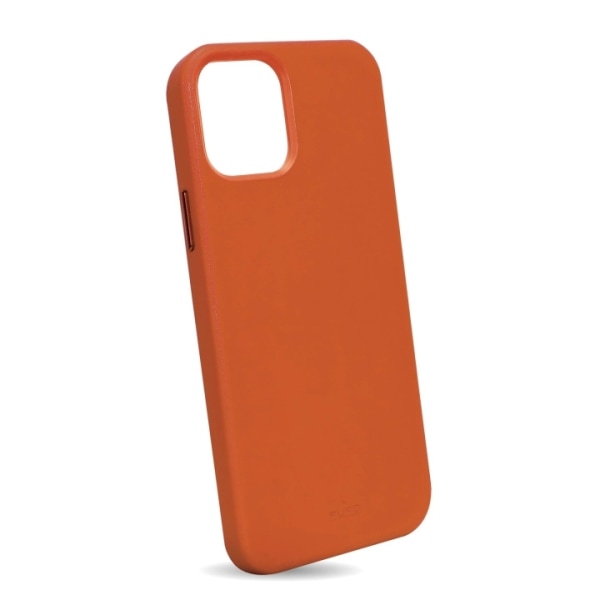 Puro iPhone 13 SKY -kuori, nahkainen ulkonäkö, oranssi Orange