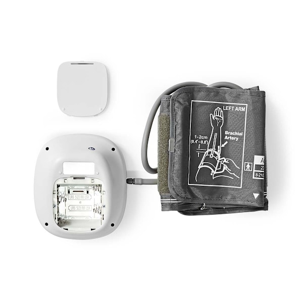 Nedis Blodtryksmåler | Arm | Baggrunds belyst LCD Display | 22 - 42 cm | Hukommelsespladser: 60 | Hvid