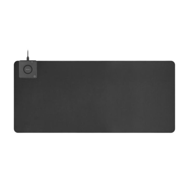 DELTACO Office, extra wide mousepad with fast wireless charger, 90x40