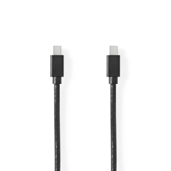 Nedis Mini DisplayPort kaapeli | DisplayPort 1.4 | Mini DisplayPort Uros | Mini DisplayPort Uros | 48 Gbps | Niklattu | 2.00 m | Pyöreä | PVC | Musta