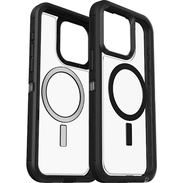 Otterbox Defender XT beskyttelsesetui, iPhone 15 Pro Max, sort / tr Transparent