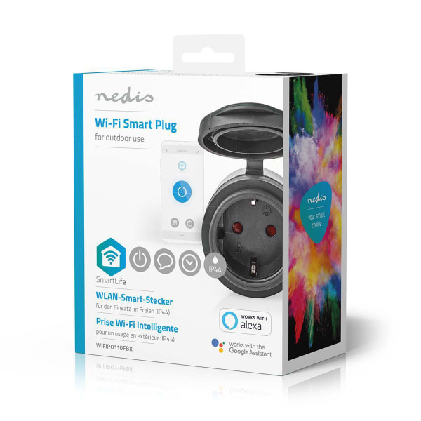 Nedis SmartLife Älypistorasia | Wi-Fi | IP44 | 3680 W | Maadoite