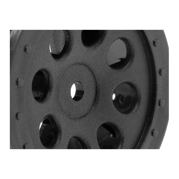 St-8 Wheel Black (0Mm Offset/2Pcs)