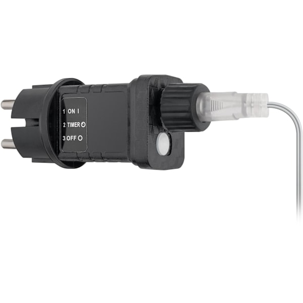 Goobay 400er LED-ljuskedja för isregn med timerfunktion och 24 V transformator för utomhusbruk, varmvitt (3000 K), för inomhus- och utomhusbruk (IP44)