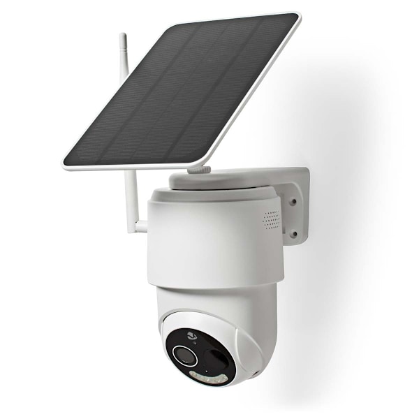 Nedis SmartLife Utomhus Kamera | Wi-Fi | Full HD 1080p | Panorera lutning | IP65 | Max. batteritid: 5 Månader | microSD (ingår inte) / Molnlagring (ti
