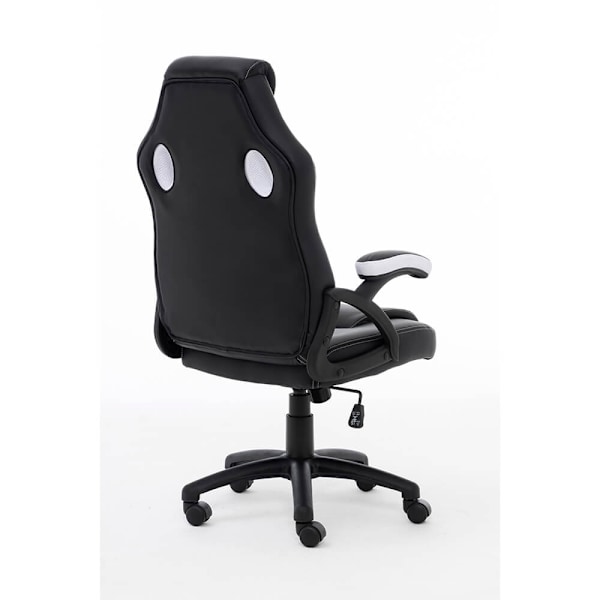 RAPTOR Gamingstol GS-40 Kompakt Kunstlæder & Stof Sort/Hvid