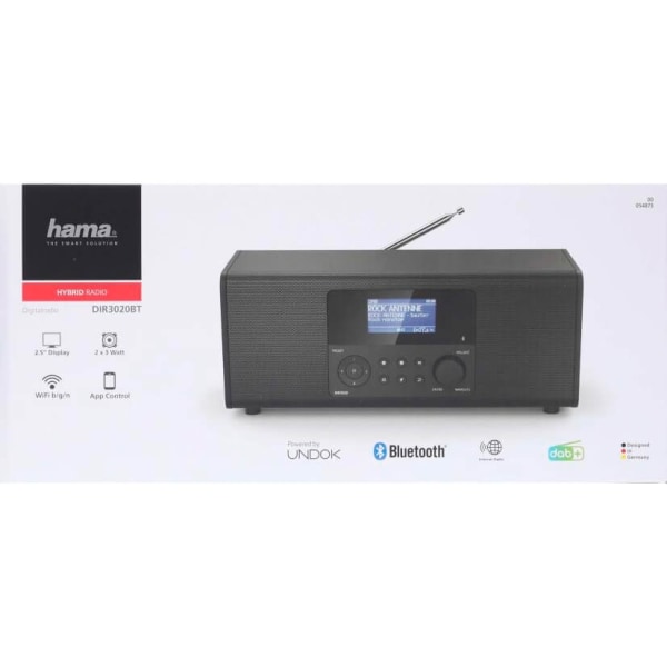 Hama Radio FM/DAB/DAB+/BT Internet DIR3020BT Black